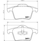 Колодки тормозные дисковые для VOLVO XC90 <b>MINTEX MDB2613 / 24011</b>