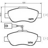 Колодки тормозные дисковые для FIAT 500(312) / FORD KA(RU8) <b>MINTEX MDB3019 / 24072</b>