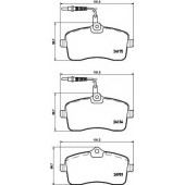 Колодки тормозные дисковые для PEUGEOT 407(6D#,6E#) <b>MINTEX MDB3368 / 24134</b>