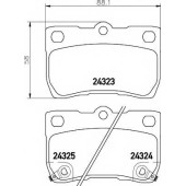 Колодки тормозные дисковые для LEXUS GS(GRS19#, GWS19#, URS19#, UZS19#), IS(ALE2#, GSE2#, USE2#) / TOYOTA CROWN(GRS20#), MARK(GRX13#) <b>MINTEX MDB2728 / 24323</b>