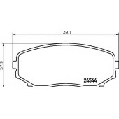 Колодки тормозные дисковые для MAZDA CX-7(ER), CX-9(TB), MPV(LY) <b>MINTEX MDB2885 / 24544</b>