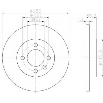 Тормозной диск MINTEX 98200 0417 / MDC731