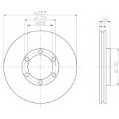 Тормозной диск MINTEX 98200 0758 / MDC738
