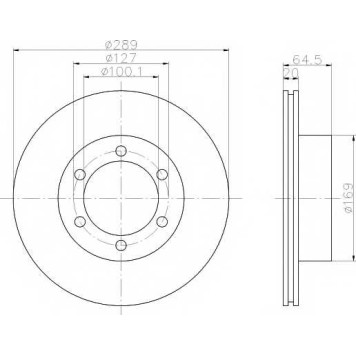 Тормозной диск MINTEX 98200 0763 / MDC891