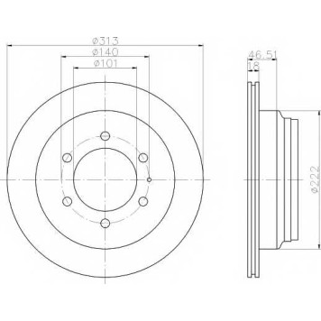 Тормозной диск MINTEX 98200 0916 / MDC986
