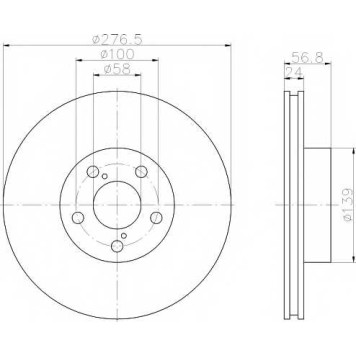Тормозной диск MINTEX 98200 0946 / MDC804