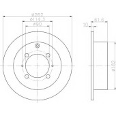 Тормозной диск MINTEX 98200 1040 / MDC951