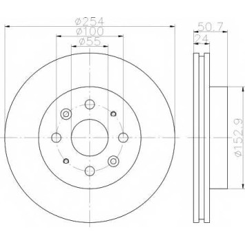 Тормозной диск MINTEX 98200 1470 / MDC1749