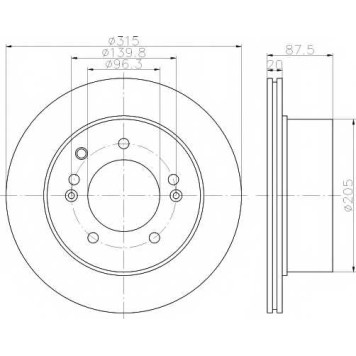 Тормозной диск MINTEX 98200 1474 / MDC1798