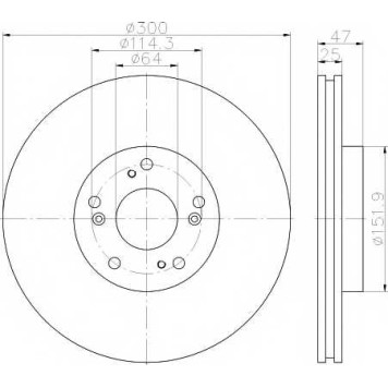 Тормозной диск MINTEX 98200 1779 / MDC1936