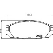 Колодки тормозные дисковые для NISSAN PATROL GR(GR,Y60), PATROL(Y60), VANETTE(C22) <b>MINTEX MDB1452 / 20098</b>