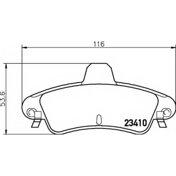 Колодки тормозные дисковые для FORD COUGAR(EC#), MONDEO(BAP,BFP,BNP,GBP) <b>MINTEX MDB2279 / 23410</b>