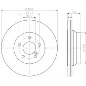 Тормозной диск MINTEX 98200 1155 / MDC1634