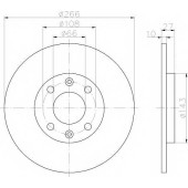 Тормозной диск MINTEX 98200 0299 / MDC338