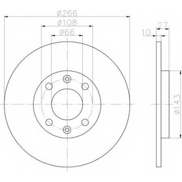Тормозной диск MINTEX 98200 0299 / MDC338