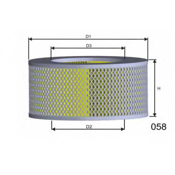 Фильтр воздушный MISFAT R437
