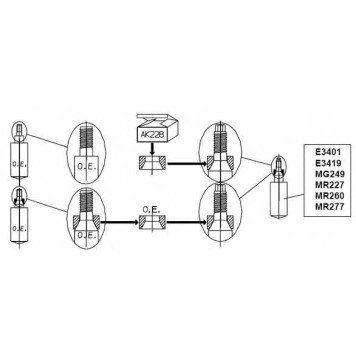 Амортизатор для CITROEN SAXO(S0,S1) / PEUGEOT 106(1,1#,1A,1C) <b>MONROE MR260</b>