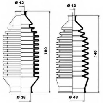 Комплект пылника рулевого управления MOOG K150013-1
