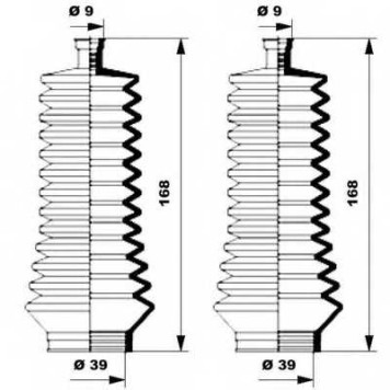 Комплект пылника рулевого управления MOOG K150134-1