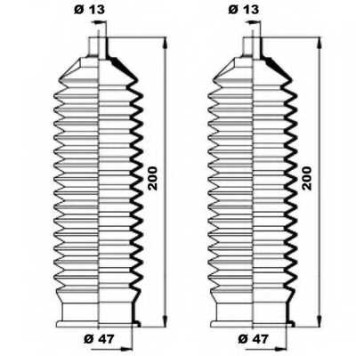 Комплект пылника рулевого управления MOOG K150193-1