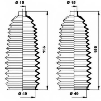 Комплект пылника рулевого управления MOOG K150197-1