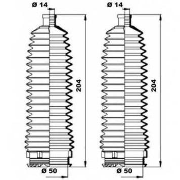 Комплект пылника рулевого управления MOOG K150212-1