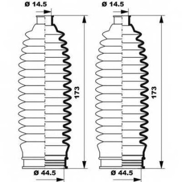 Комплект пылника рулевого управления MOOG K150247-1