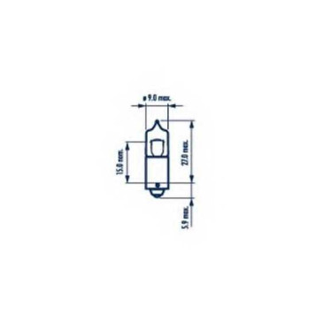 Лампа накаливания H6Вт 12В 6Вт NARVA Long life 68162