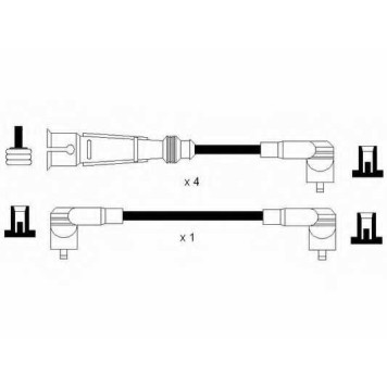Комплект проводов зажигания NGK RC-VW216 / 44311