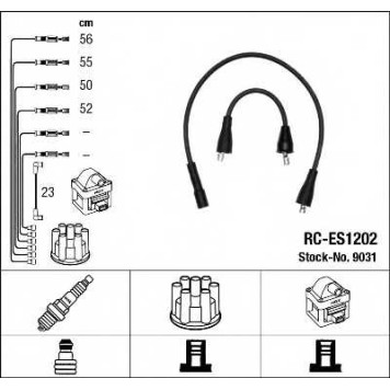 Комплект проводов зажигания NGK RC-ES1202 / 9031