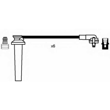 Комплект проводов зажигания NGK RC-FD1204 / 7701-1