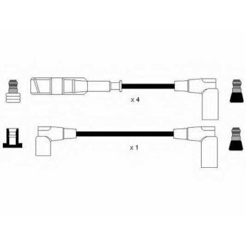Комплект проводов зажигания NGK RC-MB207 / 0742-1