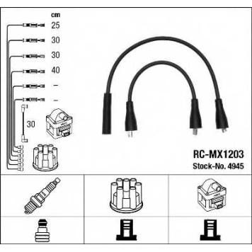 Комплект проводов зажигания NGK RC-MX1203 / 4945