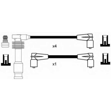 Комплект проводов зажигания NGK RC-OP204 / 0769-1