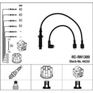 Комплект проводов зажигания NGK RC-RN1309 / 44232