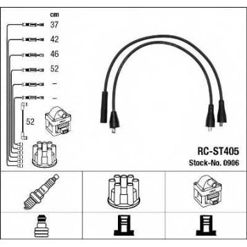 Комплект проводов зажигания NGK RC-ST405 / 0906