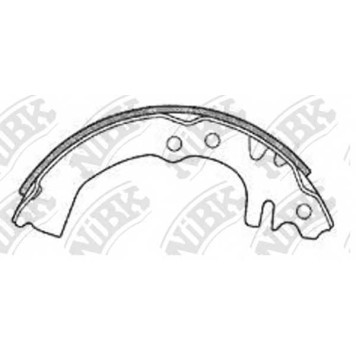Комплект тормозных колодок задний <b>NiBK FN0024</b>