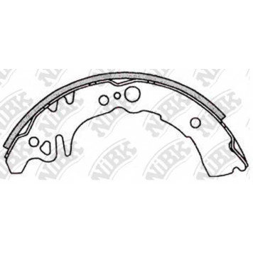 Комплект тормозных колодок задний <b>NiBK FN0038</b>