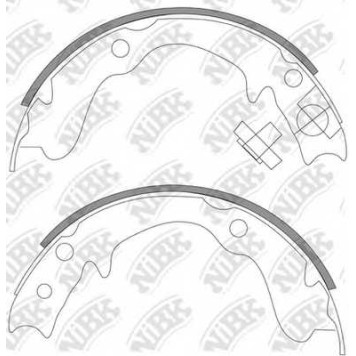 Комплект колодок стояночной тормозной системы NiBK FN0569