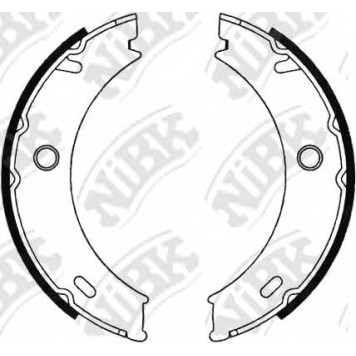 Комплект колодок стояночной тормозной системы NiBK FN0576