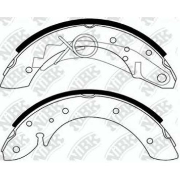 Комплект тормозных колодок задний <b>NiBK FN0600</b>