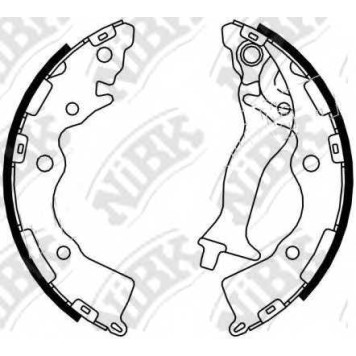 Комплект тормозных колодок задний для HYUNDAI ACCENT(MC) / KIA RIO(JB) <b>NiBK FN0617</b>
