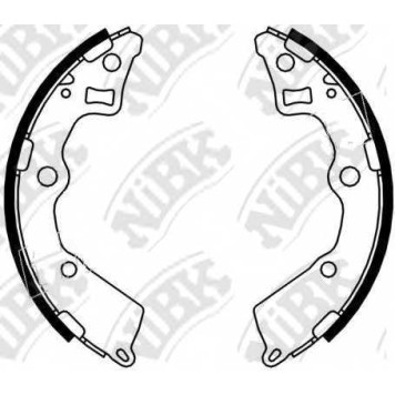 Комплект тормозных колодок задний для KIA PICANTO(BA) <b>NiBK FN0618</b>