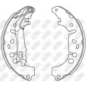 Комплект тормозных колодок задний для CITROEN NEMO(AA#) / FIAT FIORINO(225), LINEA(323), PUNTO(199), QUBO(225) / OPEL ADAM, CORSA / PEUGEOT BIPPER(AA#) <b>NiBK FN0624</b>