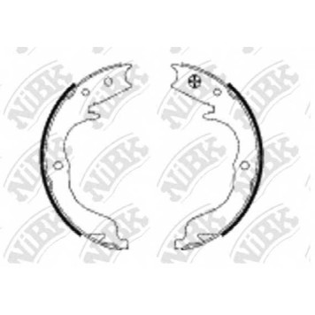 Комплект колодок стояночной тормозной системы NiBK FN0625