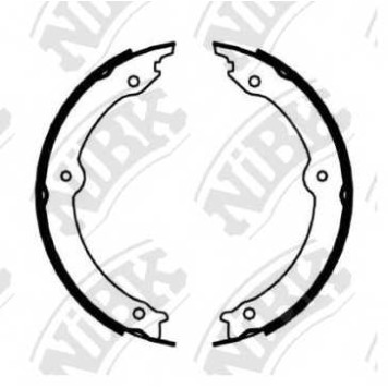 Комплект колодок стояночной тормозной системы NiBK FN0647