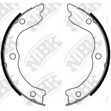 Комплект колодок стояночной тормозной системы NiBK FN0650