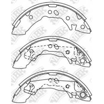 Комплект тормозных колодок задний для HYUNDAI ACCENT(X-3), ATOS PRIME(MX), ATOS(MX), PONY / EXCEL(X-2), PONY(X-2), S(SLC) <b>NiBK FN11162</b>