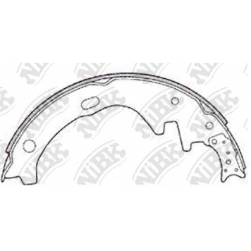 Комплект тормозных колодок задний для NISSAN PICKUP(720,D21), URVAN(E23,E24) <b>NiBK FN1162</b>