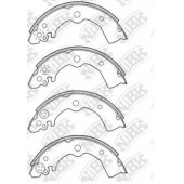 Комплект тормозных колодок задний для NISSAN 100 NX(B13), ALMERA(N15), PULSAR(N14), SUNNY(N13,N14) <b>NiBK FN1185</b>